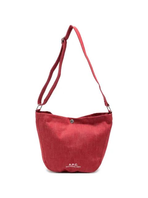 Journal logo-print shoulder bag by A.P.C.