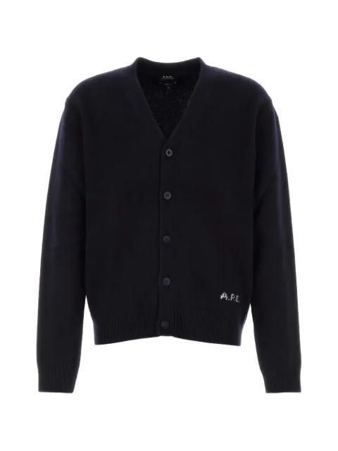 Kevin logo-embroidered cardigan by A.P.C.