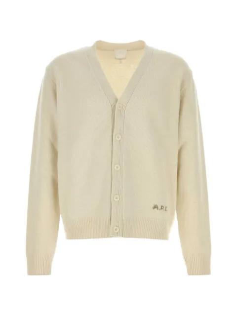 Kevin logo-embroidered cardigan by A.P.C.
