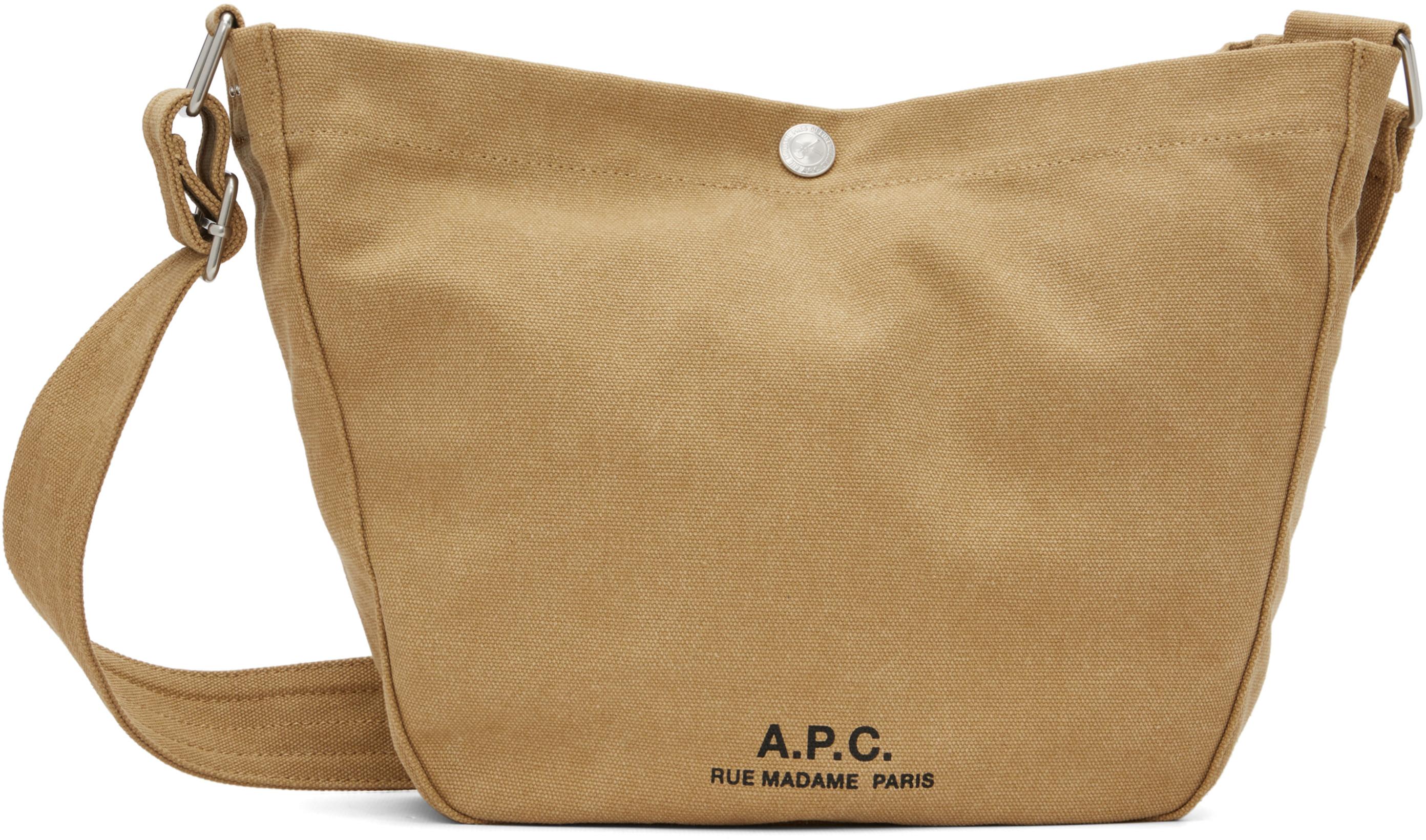 Khaki Journal Small Satchel by A.P.C.