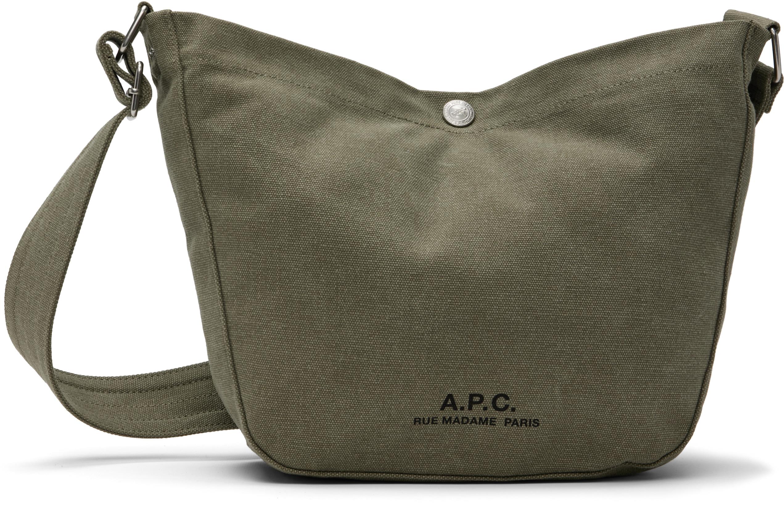 Khaki Journal Small Satchel by A.P.C.