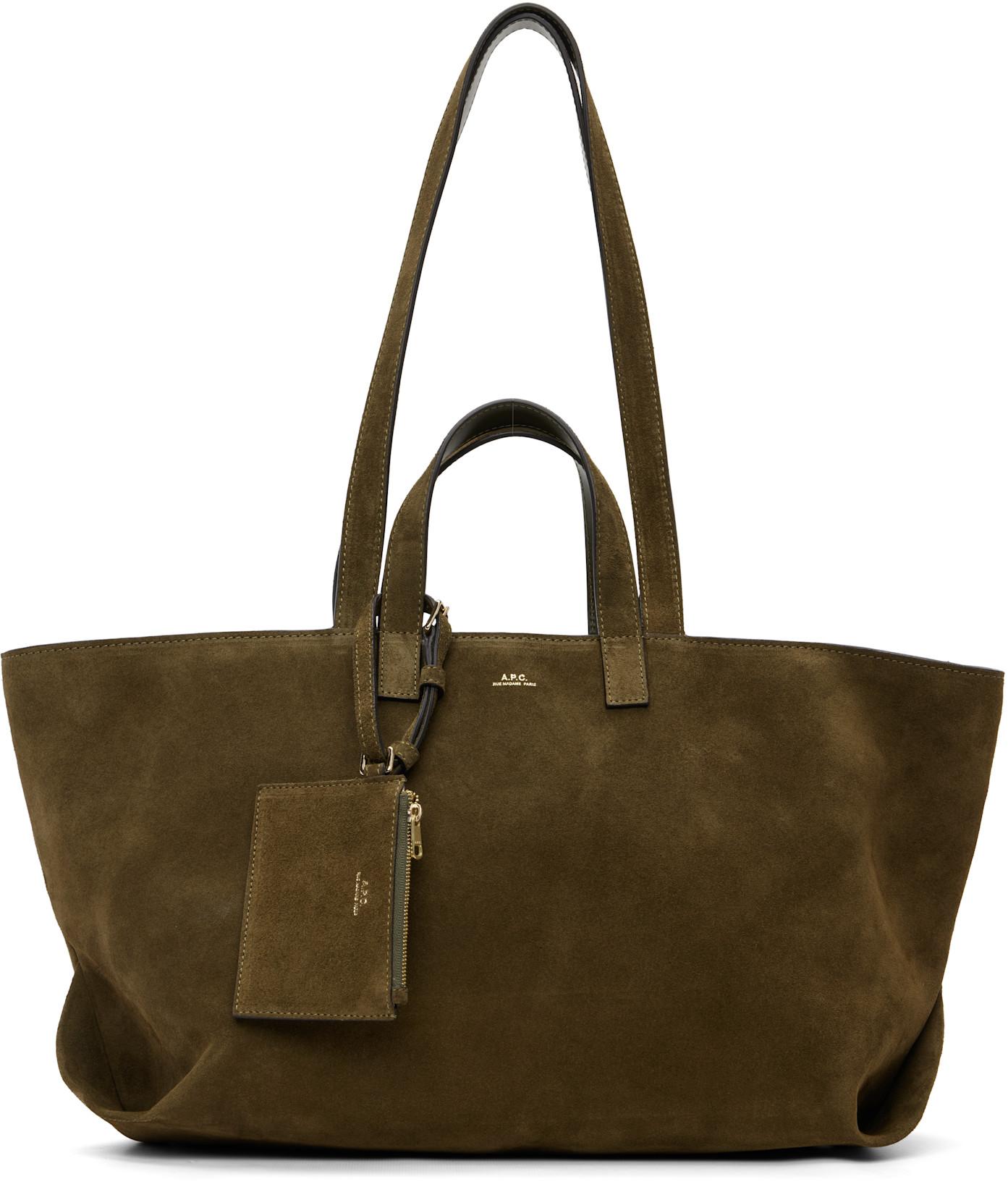 Khaki 'Le Drummer' Tote by A.P.C.