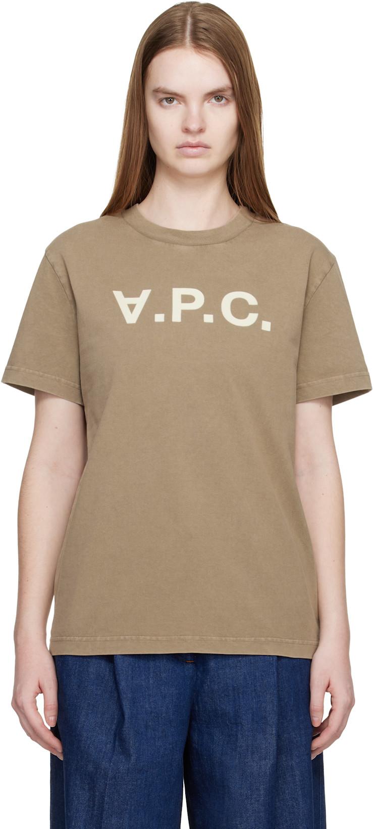 Khaki Standard Grand 'VPC' T-shirt by A.P.C.