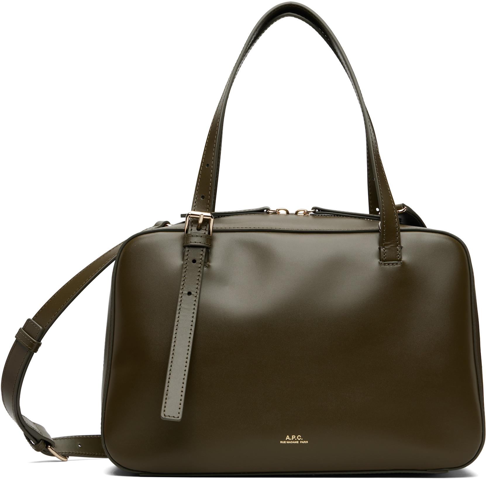 Khaki Virginie Box Bag by A.P.C.