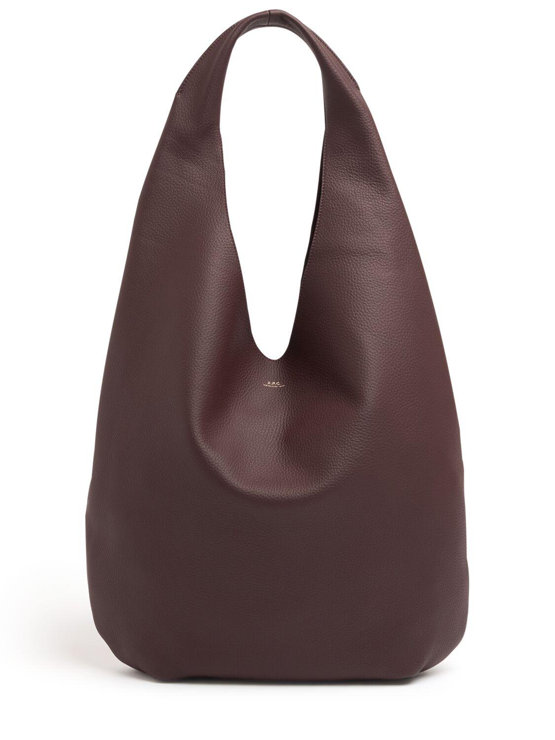 Le Neige Grain Leather Tote Bag by A.P.C.