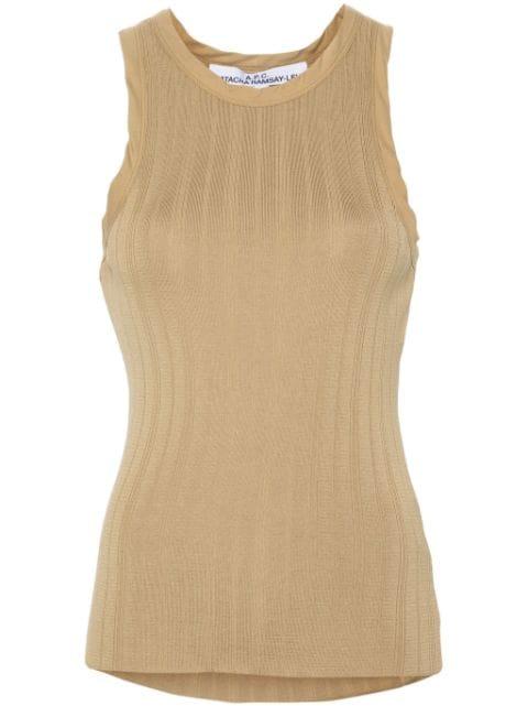 Lemaitre ribbed-jersey tank top by A.P.C.