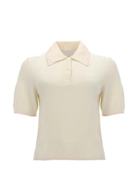 Lisa contrast-trim short-sleeve polo shirt by A.P.C.