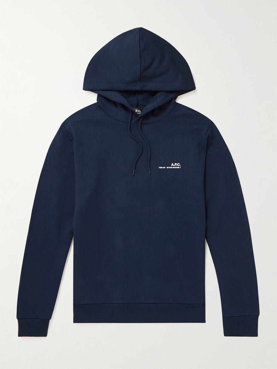 Logo-Print Cotton-Jersey Hoodie by A.P.C.