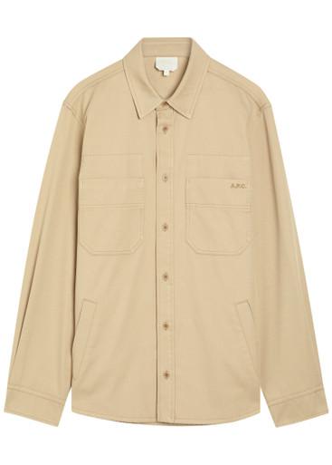 Logo-embroidered cotton overshirt by A.P.C.