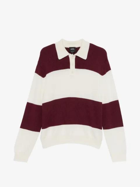 Luis striped polo sweater by A.P.C.