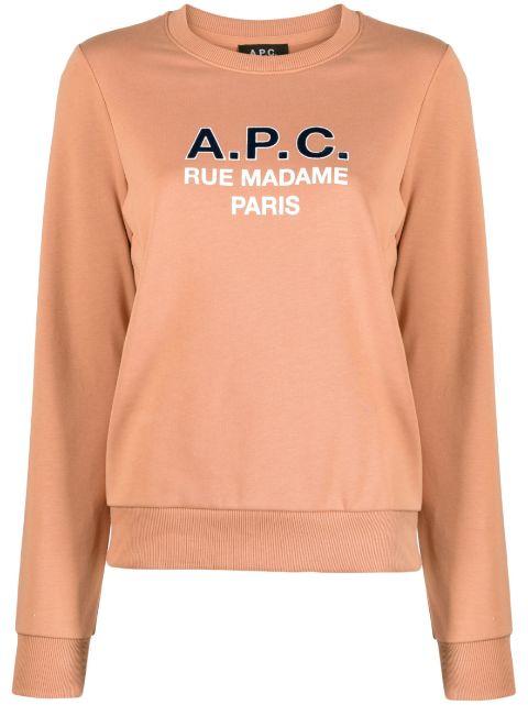 Madame logo-print cotton sweatshirt by A.P.C.