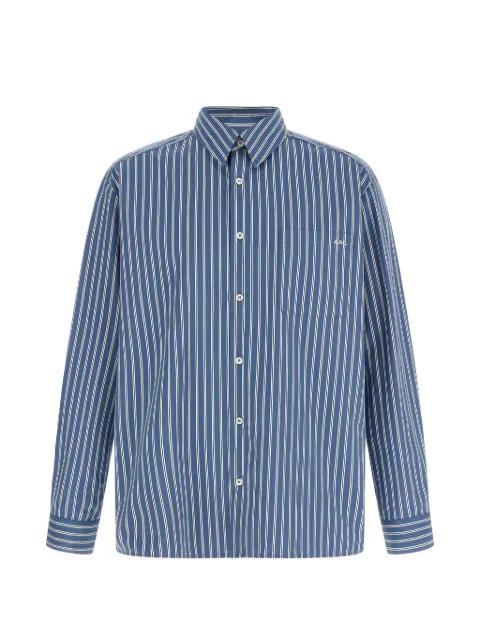 Malo striped-pattern chest-pocket shirt by A.P.C.