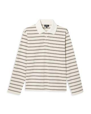 Manches Long Sleeve Striped Polo Shirt by A.P.C.