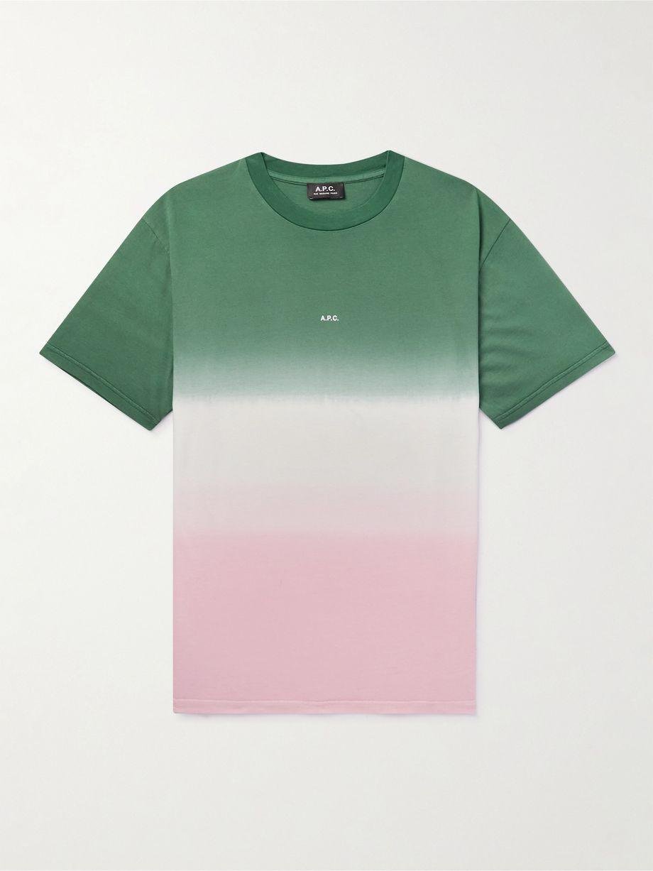 Marius Logo-Print Dip-Dyed Cotton-Jersey T-Shirt by A.P.C.