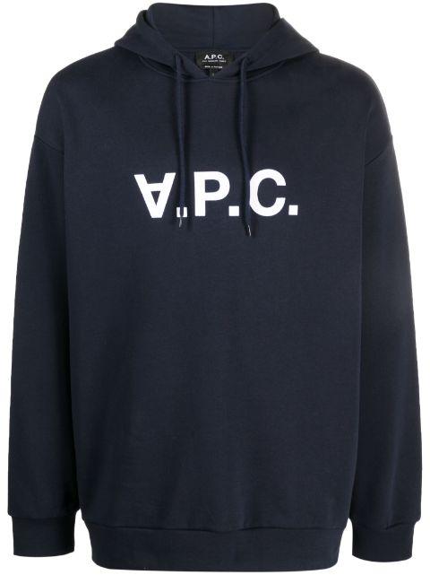 Milo logo-print organic-cotton hoodie by A.P.C.