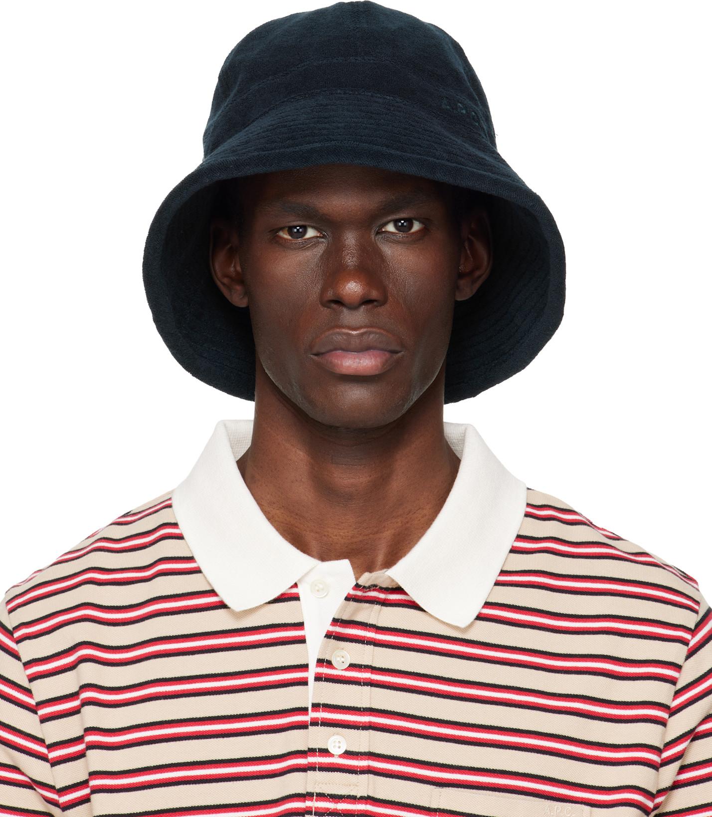 Navy 'Le Bob' Bucket Hat by A.P.C.