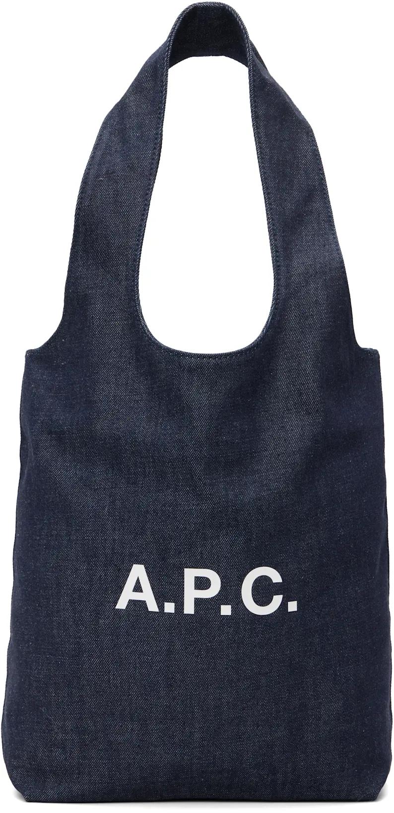 Navy Ninon Small Denim Tote by A.P.C.