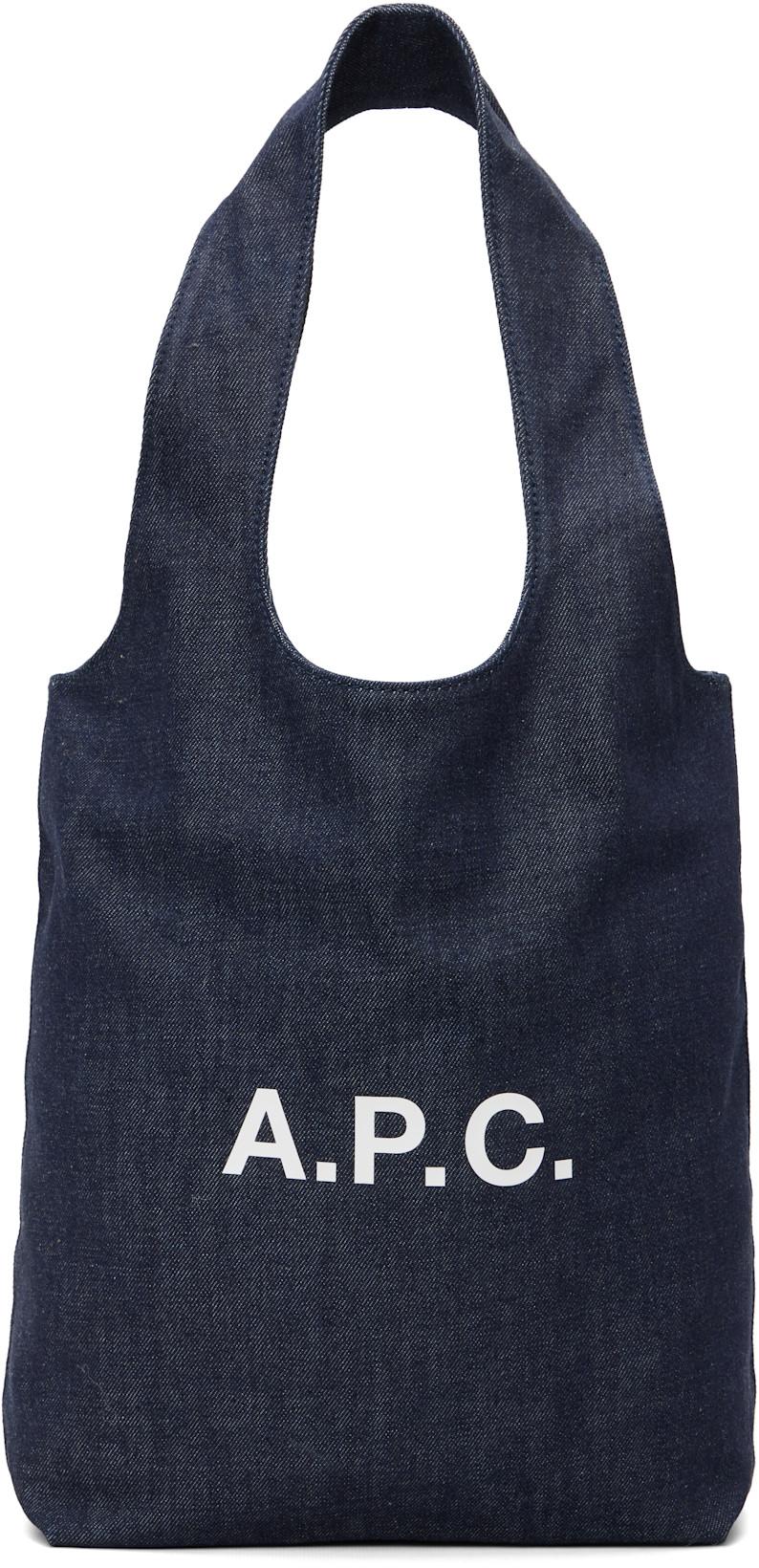 Navy Ninon Small Denim Tote by A.P.C.