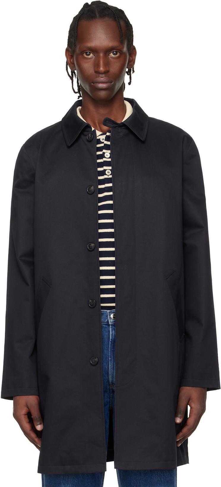 Navy Urban Mac Coat by A.P.C.