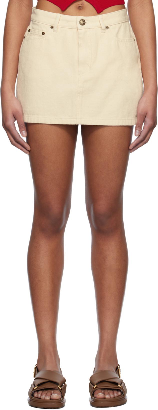 Off-White Mini-Jupe Denim Miniskirt by A.P.C.