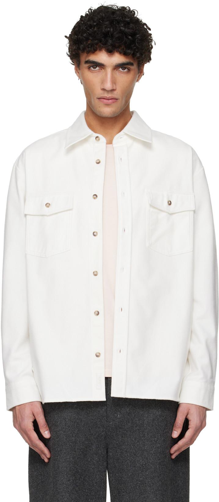 Off-White Solid-Color Cotton Overshirt by A.P.C.