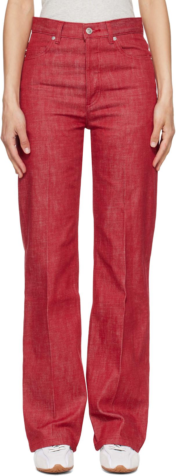 Red Arno Jeans by A.P.C.