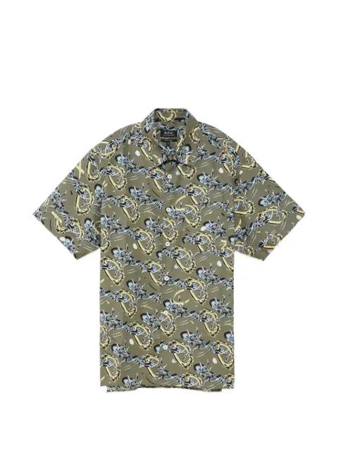 Ross abstract-print shirt by A.P.C.