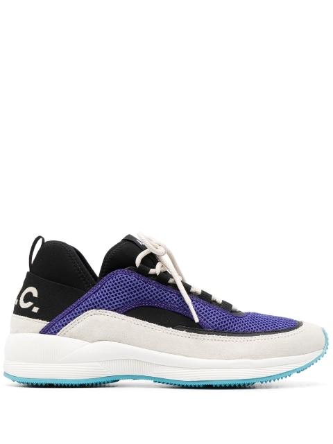 Run Around colour-block low-top sneakers by A.P.C.