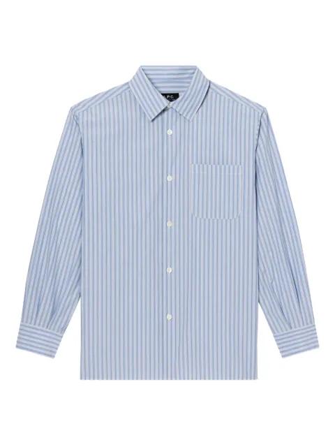 Sela striped cotton shirt by A.P.C.