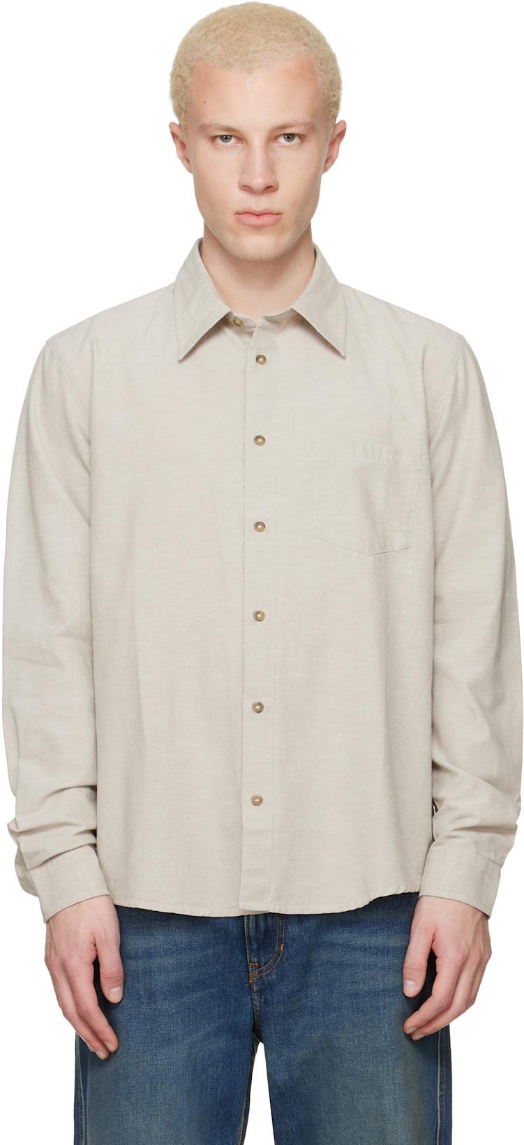 Taupe Harris Shirt by A.P.C.