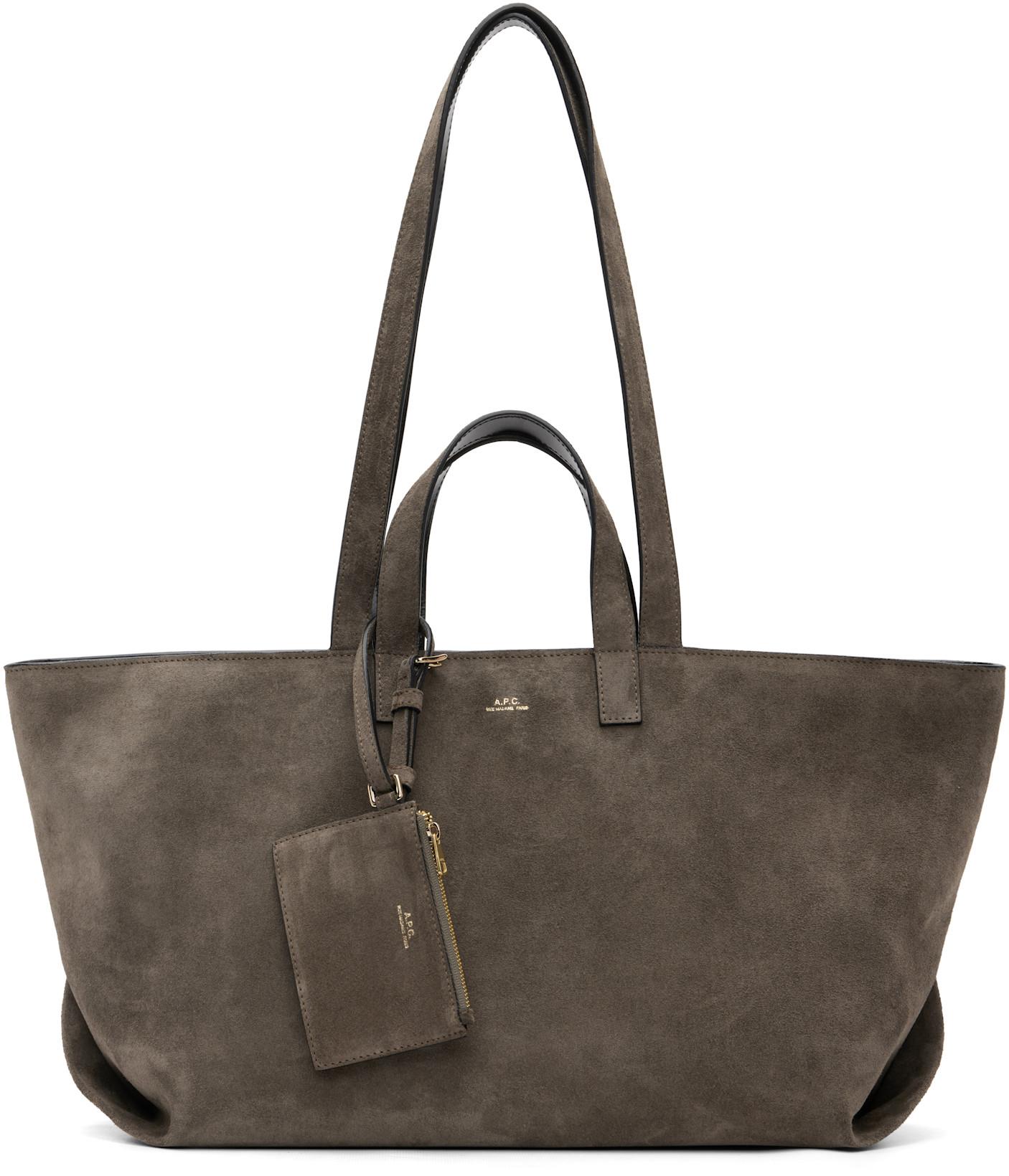 Taupe 'Le Drummer' Tote by A.P.C.