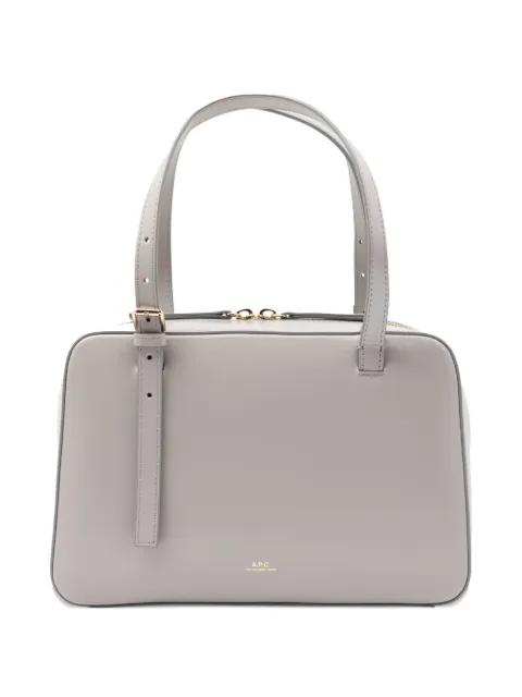 Virginie logo-detail leather tote bag by A.P.C.