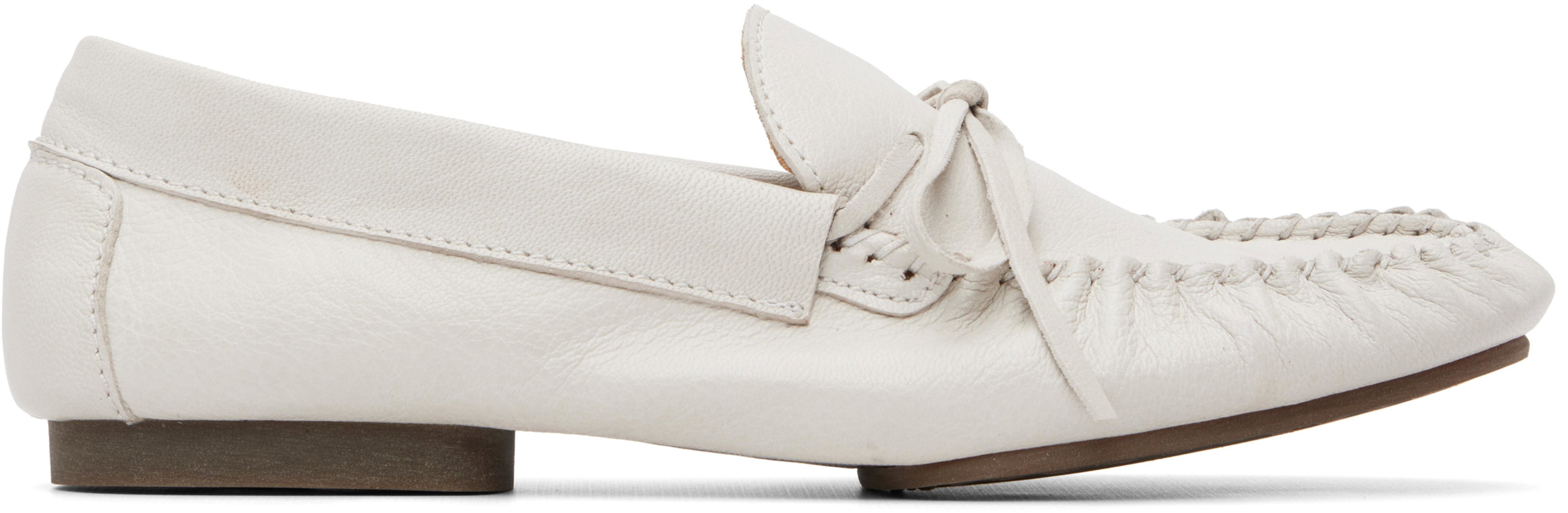 White 'Les Mocassins Souples' Loafers by A.P.C.