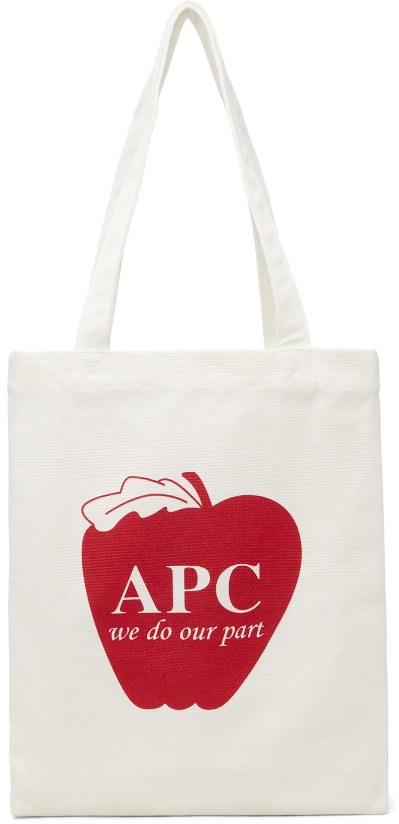 White Lou Pomme Tote by A.P.C.