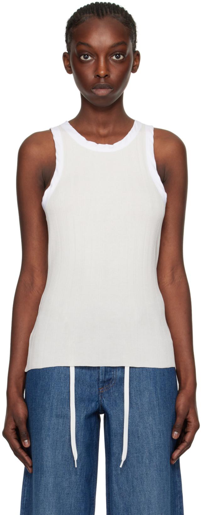 White Natacha Ramsay-Levi Edition Lemaitre Tank Top by A.P.C.