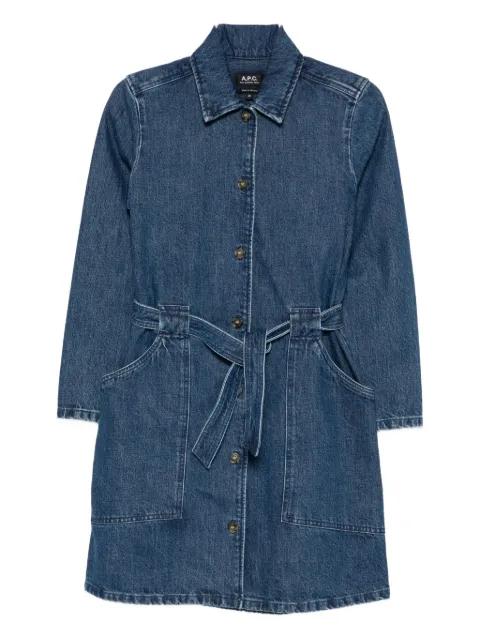 belted denim dress by A.P.C.