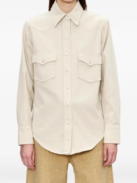 buttoned chest-pocket shirt by A.P.C.