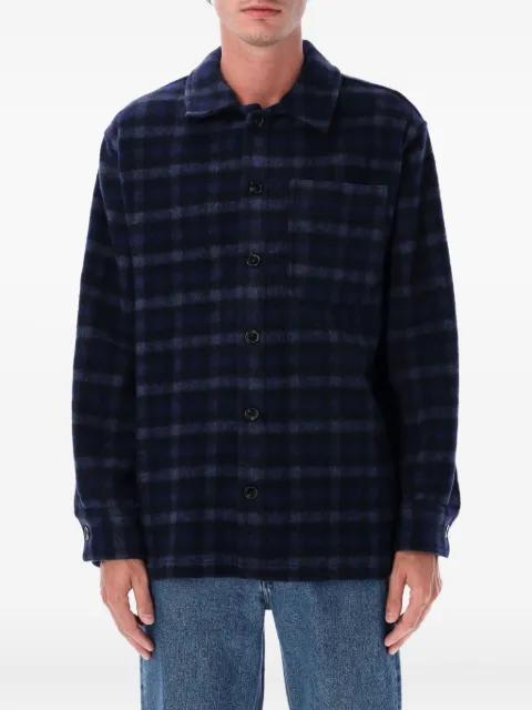 checked wool shirt by A.P.C.