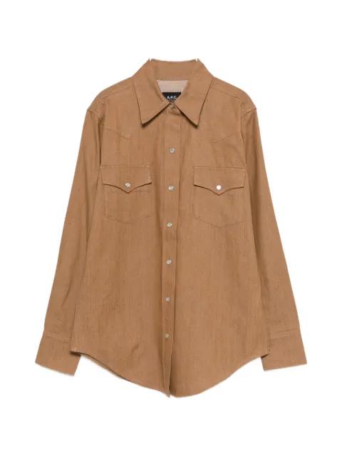 chest-pocket buttoned shirt by A.P.C.