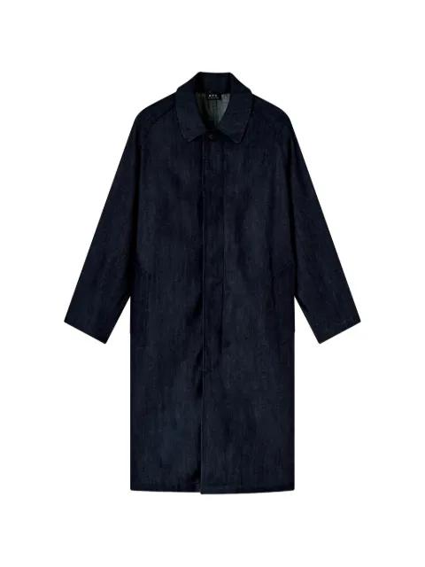 collared denim coat by A.P.C.