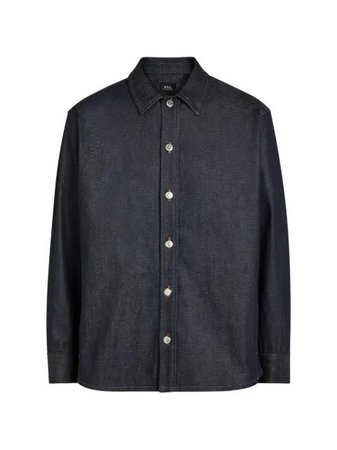 contrast-stitch shirt by A.P.C.