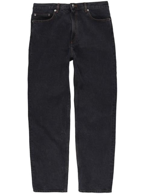 contrast-stitch straight-leg jeans by A.P.C.
