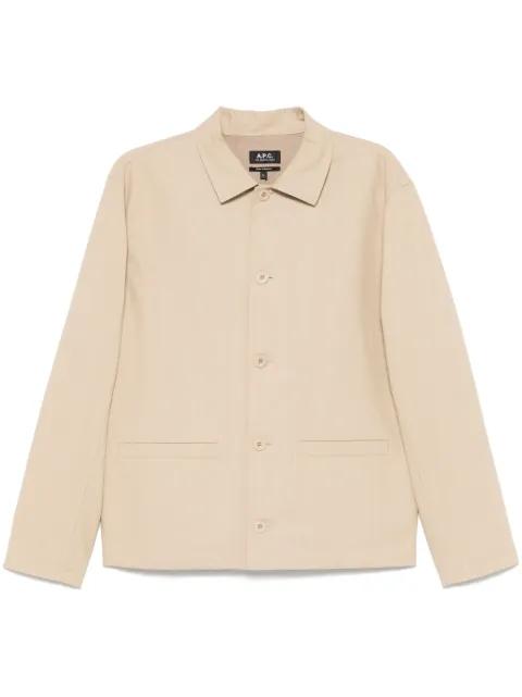 cotton shirt jacket by A.P.C.