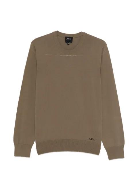 crewneck embroidered sweatshirt by A.P.C.