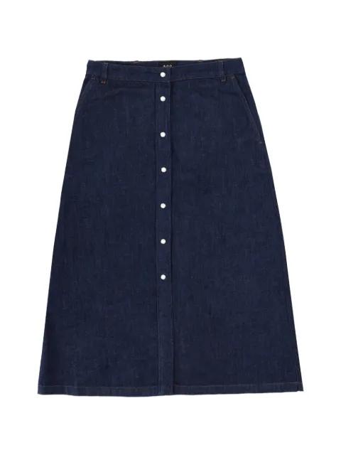 denim midi skirt by A.P.C.