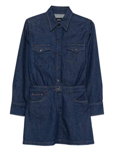 denim mini dress by A.P.C.