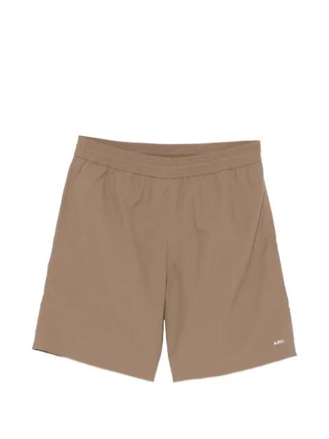 elasticated-waist logo shorts by A.P.C.