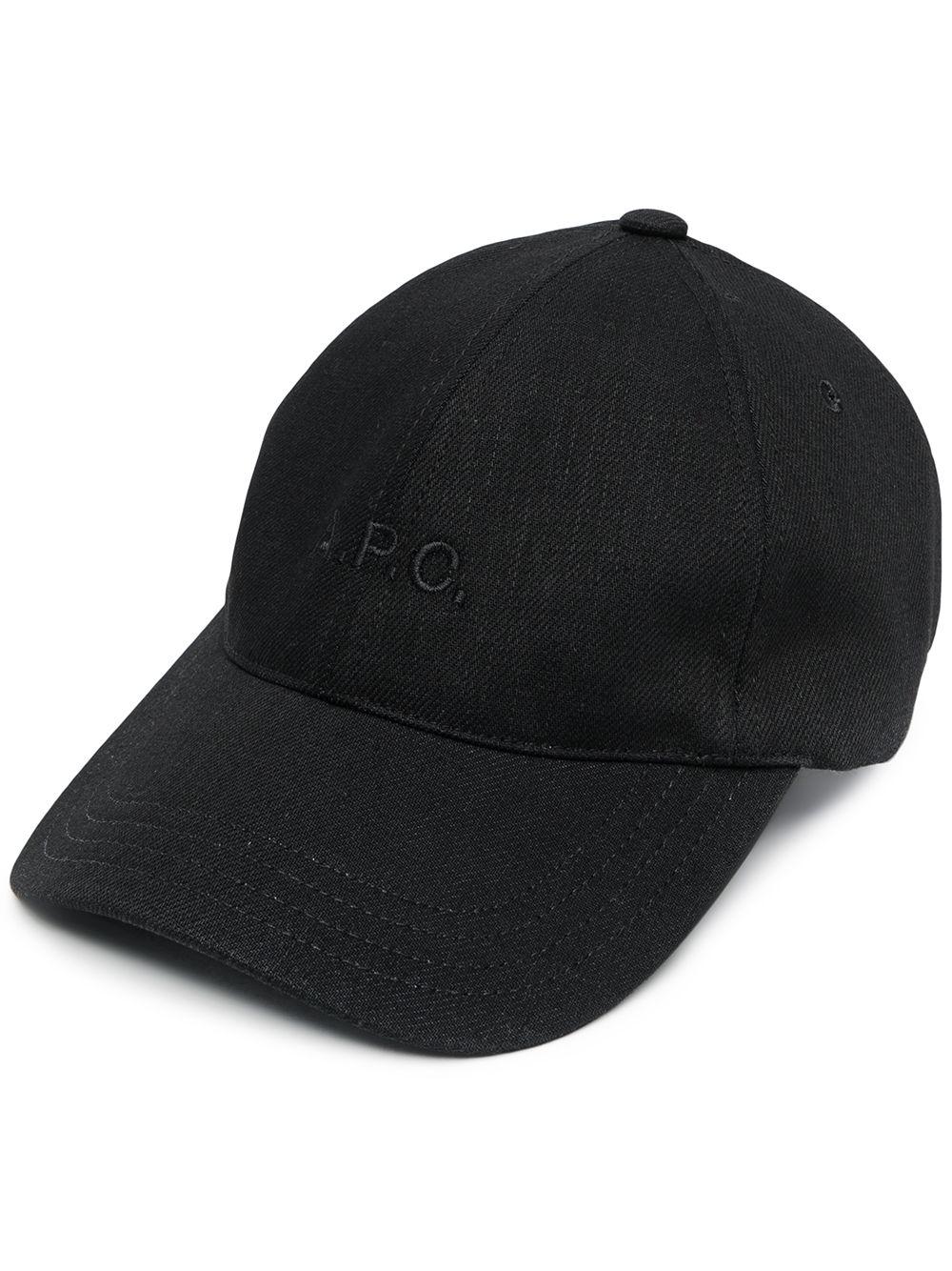 embroidered-logo cotton baseball cap by A.P.C.