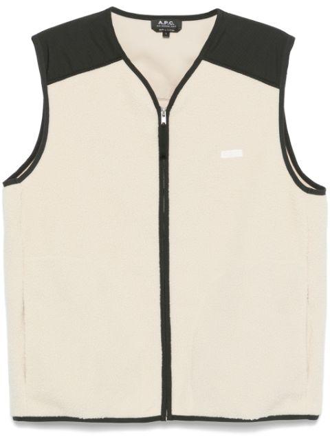 faux-shearling vest by A.P.C.