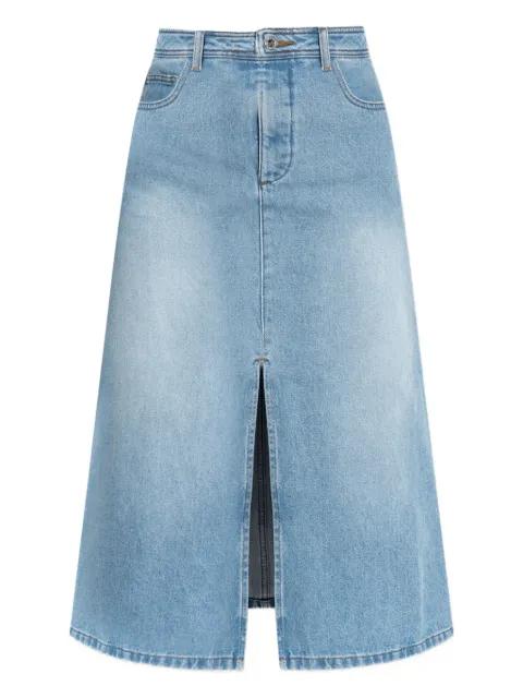 front-slit denim skirt by A.P.C.